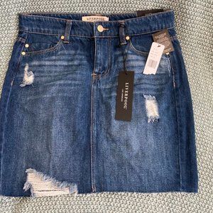 Nordstrom Liverpool LA Pull-On Denim Pencil Miniskirt Sz. 2/26